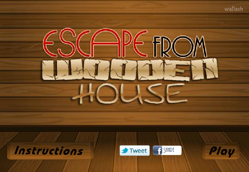 우든 하우스 탈출 (Escape From Wooden House) 게임 화면 1