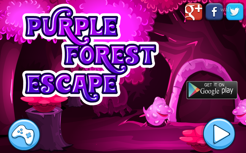 퍼플 포레스트 이스케이프 (Mirchi Purple Forest Escape) 게임 화면 1