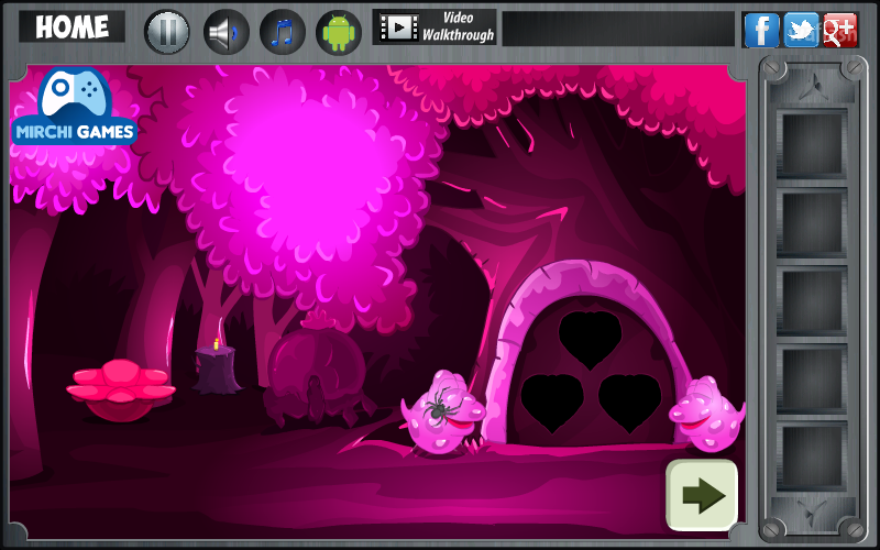 퍼플 포레스트 이스케이프 (Mirchi Purple Forest Escape) 게임 화면 2
