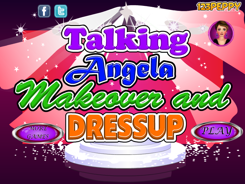 토킹 엔젤라 메이크오버 앤드 드레스업 (Talking Angela Makeover and Dressup) 게임 화면 1