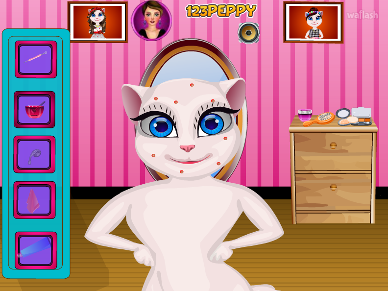토킹 엔젤라 메이크오버 앤드 드레스업 (Talking Angela Makeover and Dressup) 게임 화면 2