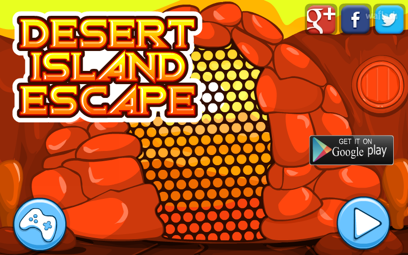 데저트 아일랜드 이스케이프 (Mirchi Desert Island Escape) 게임 화면 1
