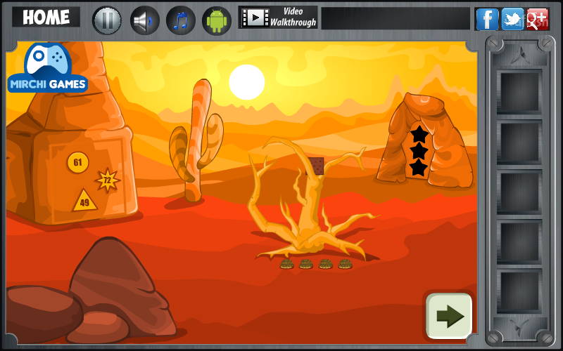 데저트 아일랜드 이스케이프 (Mirchi Desert Island Escape) 게임 화면 2