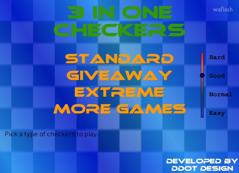 체커게임 - 3 In One Checkers 게임 화면 1