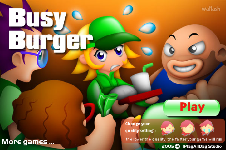 비지 버거 (Busy Burger) 게임 화면 1