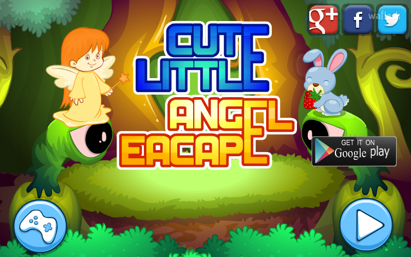 큐트 리틀 엔젤 이스케이프 (Mirchi Cute Little Angel Escape) 게임 화면 1