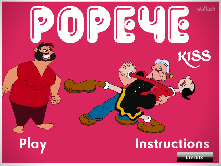 뽀빠이 키스 (Popeye Kiss) - 몰래 뽀뽀하기 게임 화면 1
