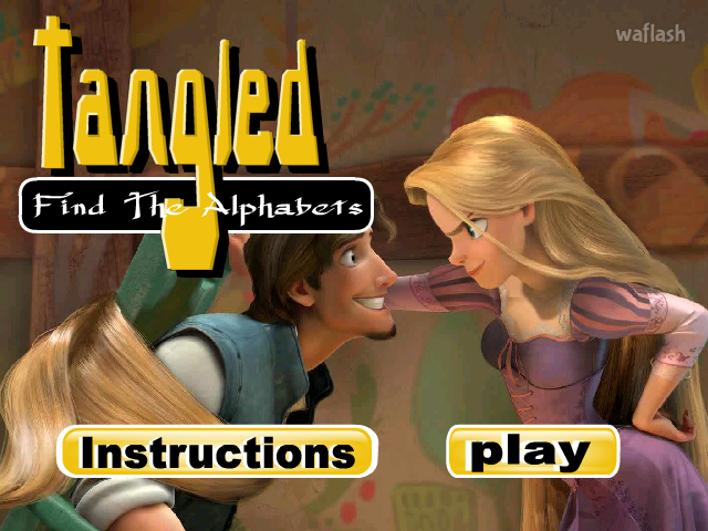 숨은알파벳찾기 - 라푼젤 (Tangled - Find the Alphabets) 게임 화면 1