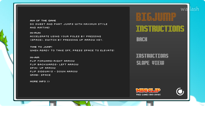 스키점프 (BIGJUMP Challenge) 게임 화면 1