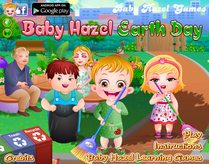 베이비 헤이즐: 지구의 날 (Baby Hazel: Earth Day) 게임 화면 1