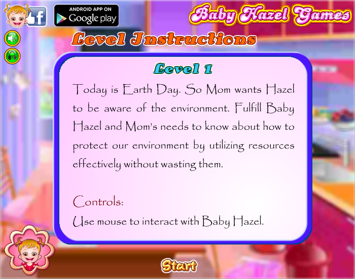 베이비 헤이즐: 지구의 날 (Baby Hazel: Earth Day) 게임 화면 3