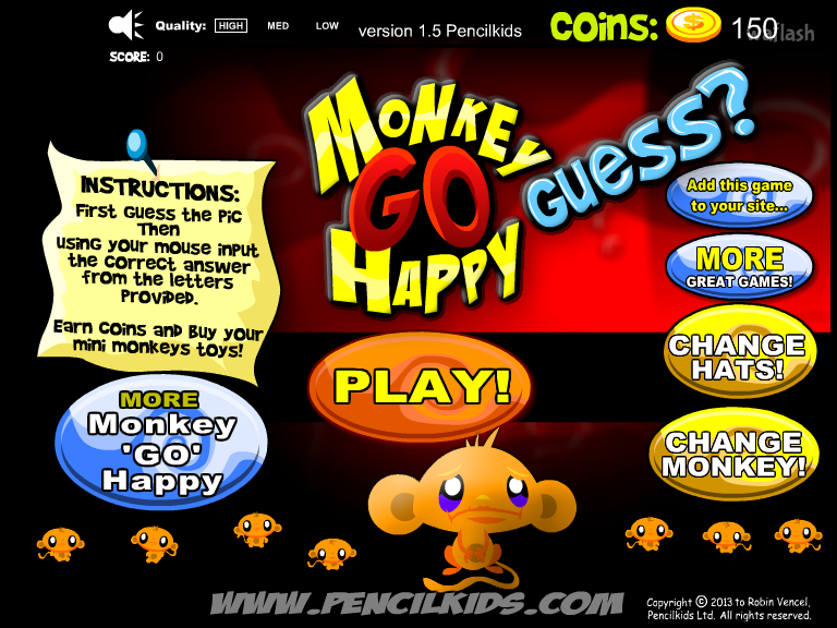 몽키 고 해피 게스 (Monkey Go Happy Guess?) 게임 화면 1