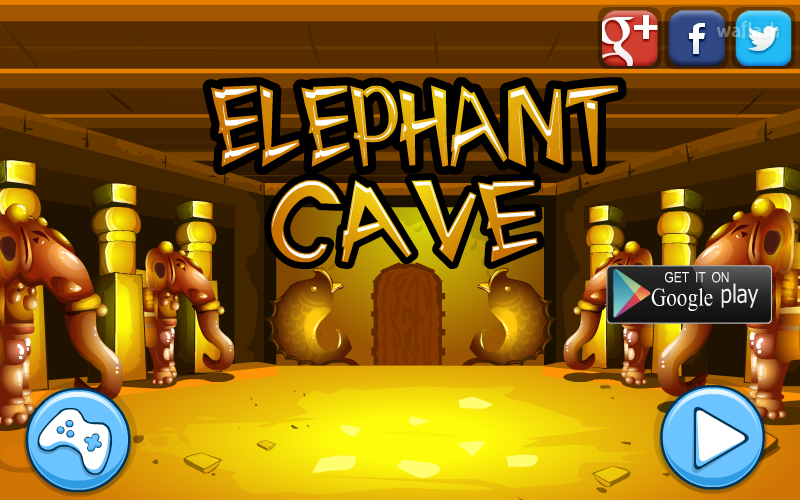 코끼리 동굴 탈출 (Mirchi Escape - Elephant Cave) 게임 화면 1