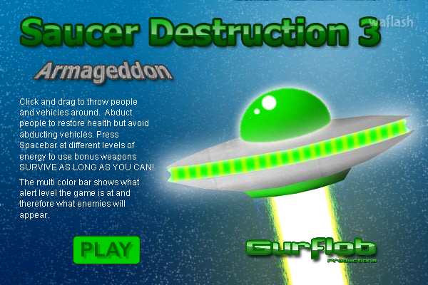 소서 디스트럭션 3 (Saucer Destruction 3) 게임 화면 1