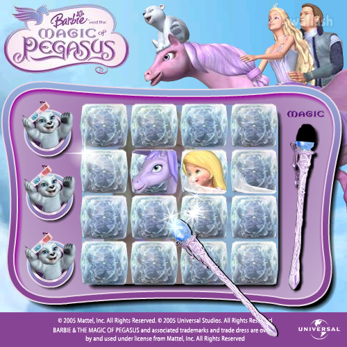 바비와 마법의 페가수스 (Barbie and the Magic of Pegasus) - 기억게임 게임 화면 2
