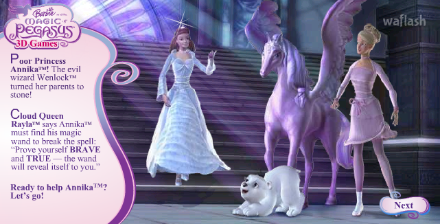 바비와 마법의 페가수스 3D 게임 (Barbie and the Magic of Pegasus 3D Games) 게임 화면 2