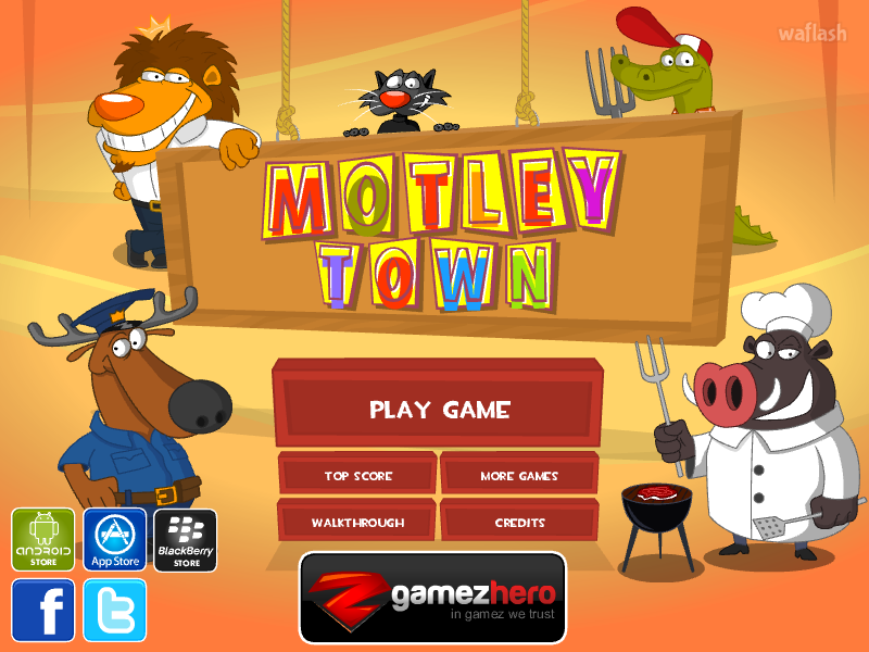 모틀리 타운 (Motley Town) 게임 화면 1