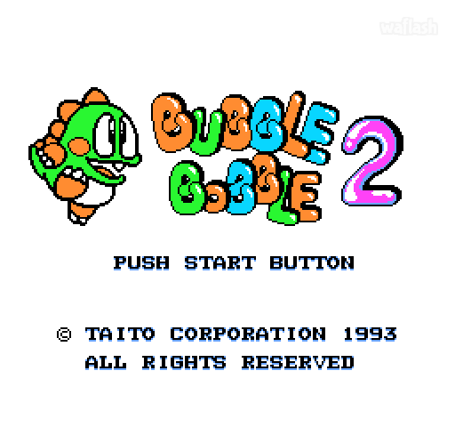 보글보글2 (Bubble Bobble 2) 게임 화면 1