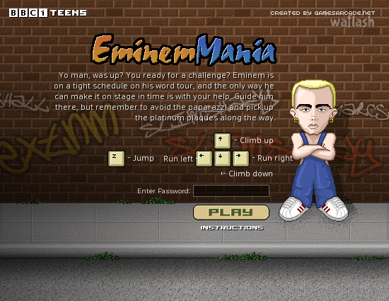 에미넴 마니아 (Eminem Mania) 게임 화면 1
