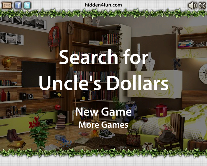 숨은그림찾기 - 삼촌의 달러 찾기 (Search for Uncle's Dollars) 게임 화면 1
