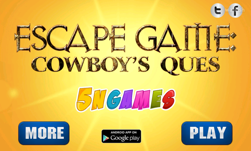 카우보이 퀘스트 1 (5nGames Escape Game - Cowboy's Quest 1) 게임 화면 1