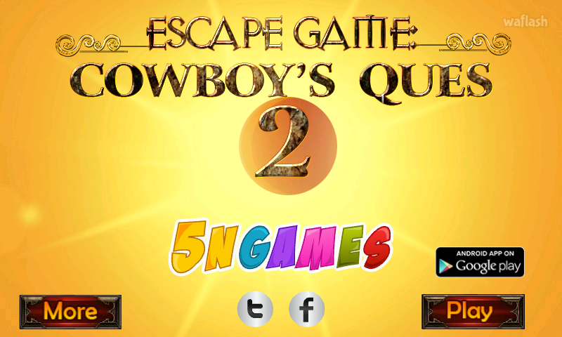 카우보이 퀘스트 2 (5nGames Escape Game - Cowboy's Quest 2) 게임 화면 1
