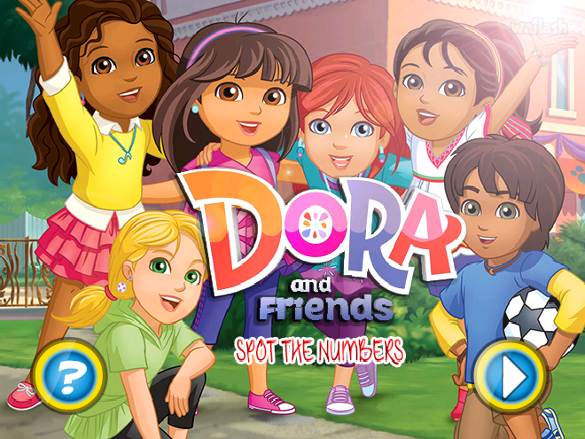 도라와 친구들 숨은숫자찾기 (Dora and Friends Spot the Numbers) 게임 화면 1