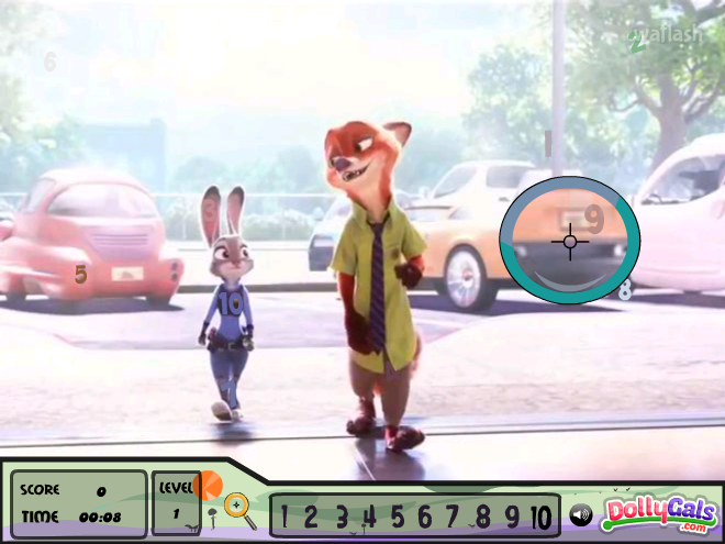 숨은숫자찾기 - 디즈니 주토피아 (Disney Zootopia Spot the Numbers) 게임 화면 2