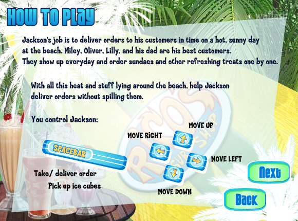 한나 몬타나: 잭슨 비치 트릿 딜리버리 (Jackson's Beach Treat Delivery) 게임 화면 2