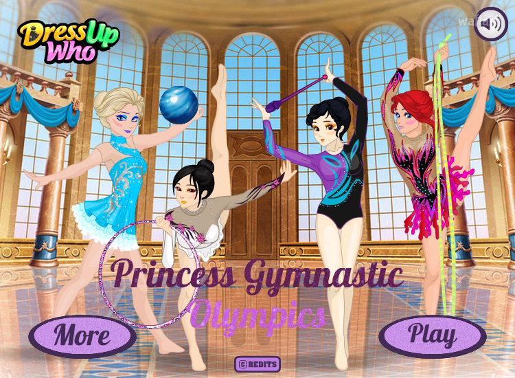 프린세스 체조 올림픽 (Princess Gymnastic Olympics) 게임 화면 1