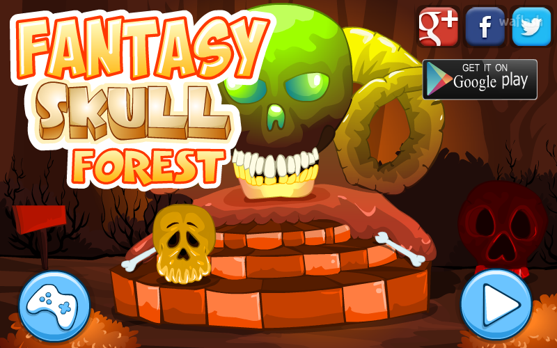 판타지 스컬 포레스트 탈출 (Mirchi Escape - Fantasy Skull Forest) 게임 화면 1