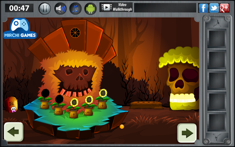 판타지 스컬 포레스트 탈출 (Mirchi Escape - Fantasy Skull Forest) 게임 화면 4
