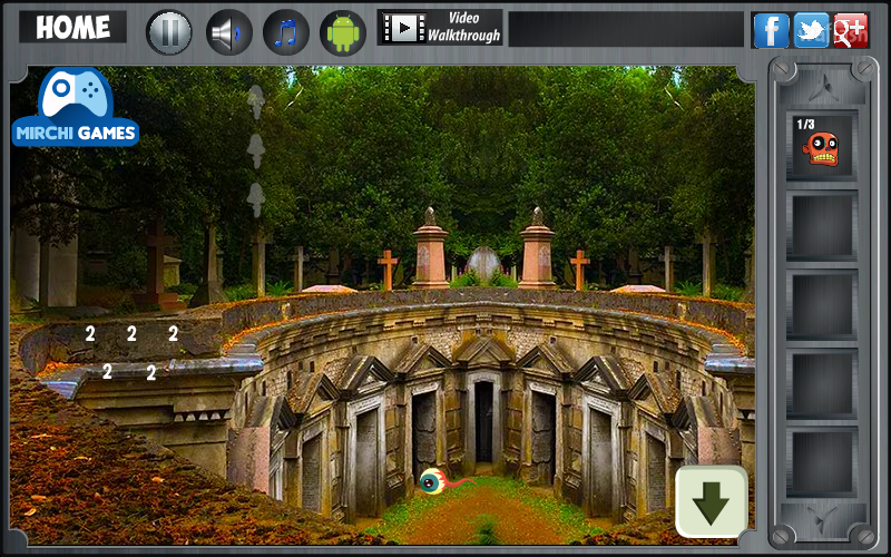 하이게이트 묘지 새 탈출 (Mirchi Escape - Highgate Cemetery Bird) 게임 화면 4