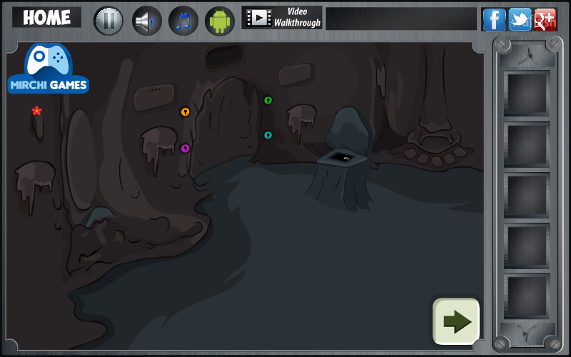 신비한 지하동굴 탈출 (Mirchi Escape - Mysterious Underground Cave) 게임 화면 2
