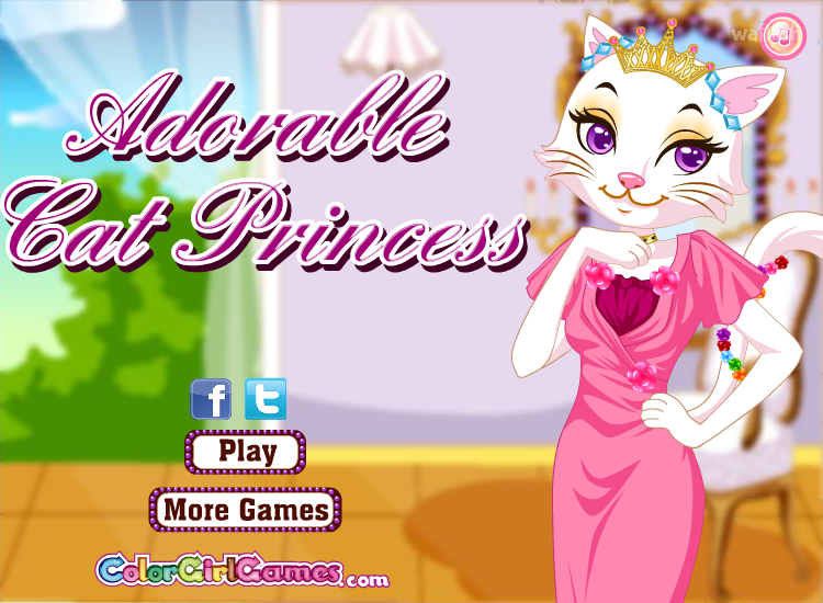 사랑스런 냥이공주 꾸미기 (Adorable Cat Princess) 게임 화면 1