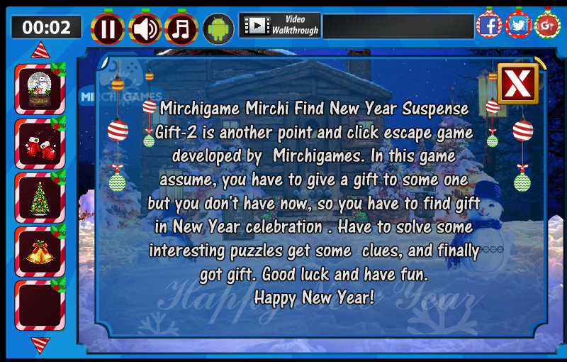 뉴 이어 서스펜스 기프트 2 (Mirchi Escape - New Year Suspense Gift 2) 게임 화면 2