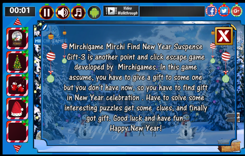뉴 이어 서스펜스 기프트 3 (Mirchi Escape - New Year Suspense Gift 3) 게임 화면 2
