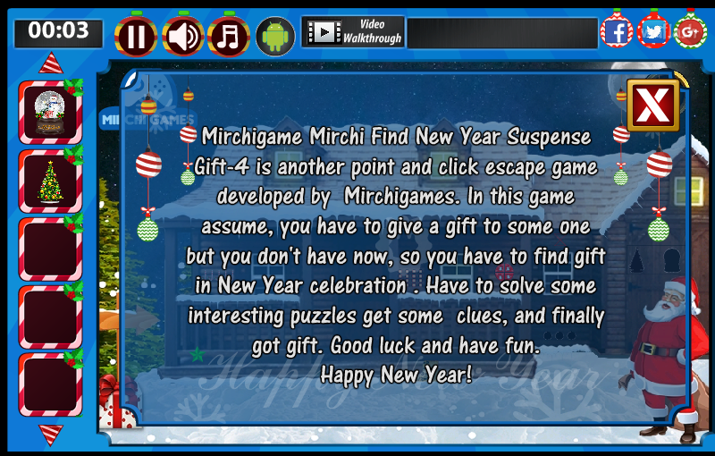 뉴 이어 서스펜스 기프트 4 (Mirchi Escape - New Year Suspense Gift 4) 게임 화면 2