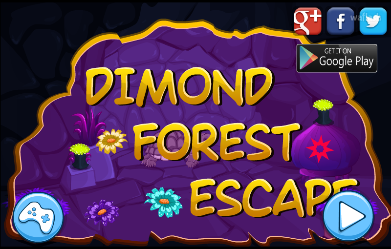 다이아몬드 숲 탈출 (Mirchi Escape - Diamond Forest Escape) 게임 화면 1
