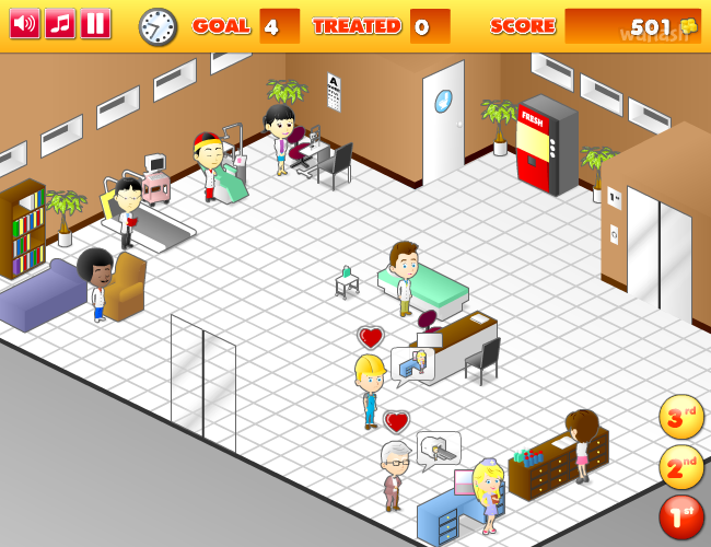 호스피탈 프렌지 2 (Hospital Frenzy 2) 게임 화면 2