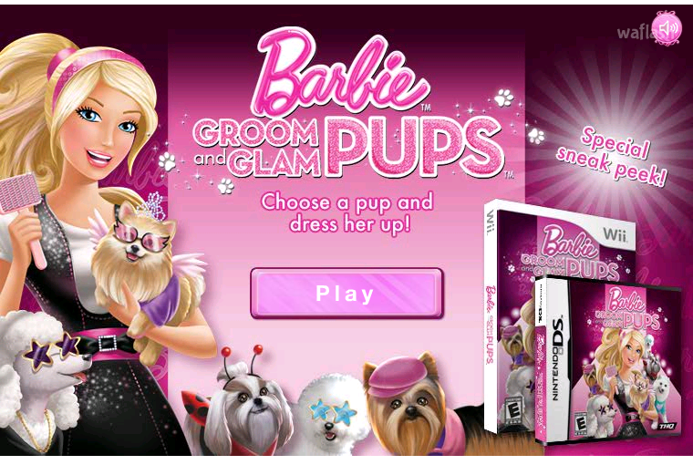 바비: 그룸 앤 글램 펍스 (Barbie: Groom and Glam Pups) 게임 화면 1