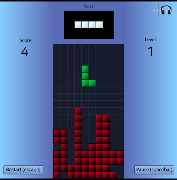 테트리스 오브 워 (Tetris of War) 게임 화면 2