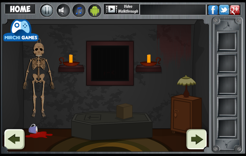 소름끼치는 검은집 탈출 (Mirchi Escape - Creepy Black House) 게임 화면 3