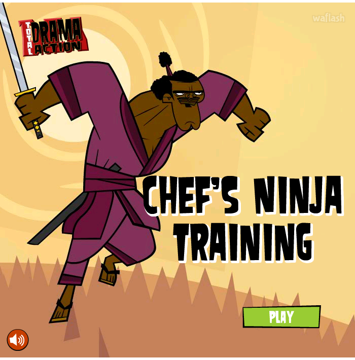 셰프 해칫의 닌자 트레이닝 (Total Drama Action: Chef's Ninja Training) 게임 화면 1