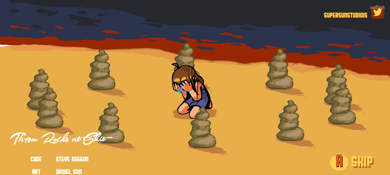 돌던지기 (Throw Rocks at Shit) 게임 화면 4