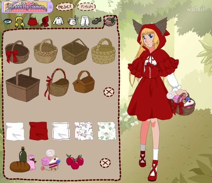 빨간 모자 소녀 꾸미기 (Little Red Riding Hood) 게임 화면 2