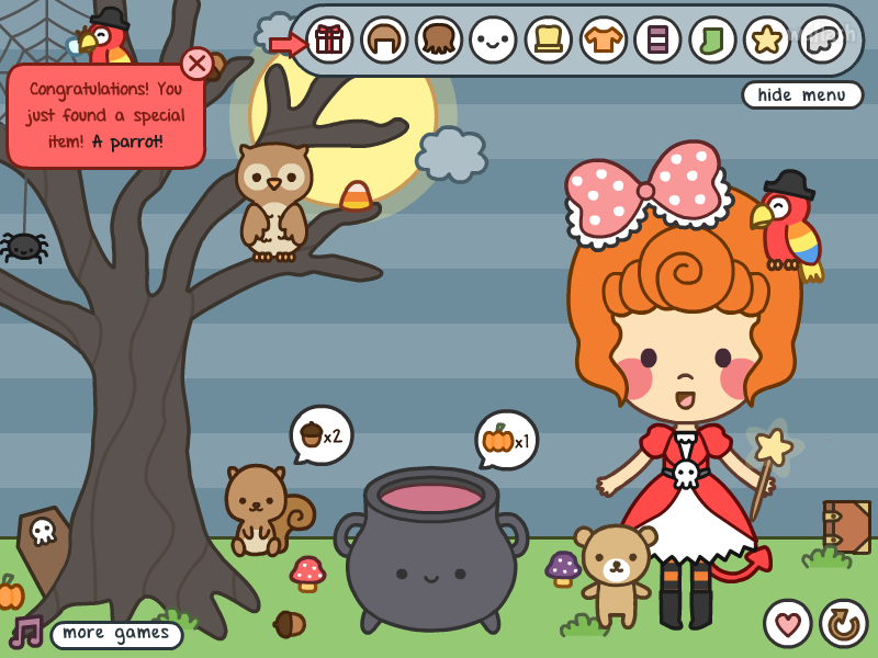 버튼의 할로윈 드레스업 (Button's Halloween Dress up) 게임 화면 2