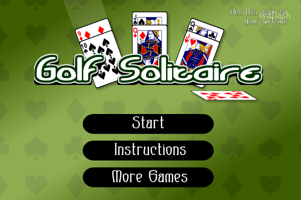 골프 솔리테어 (Golf Solitaire) 게임 화면 1