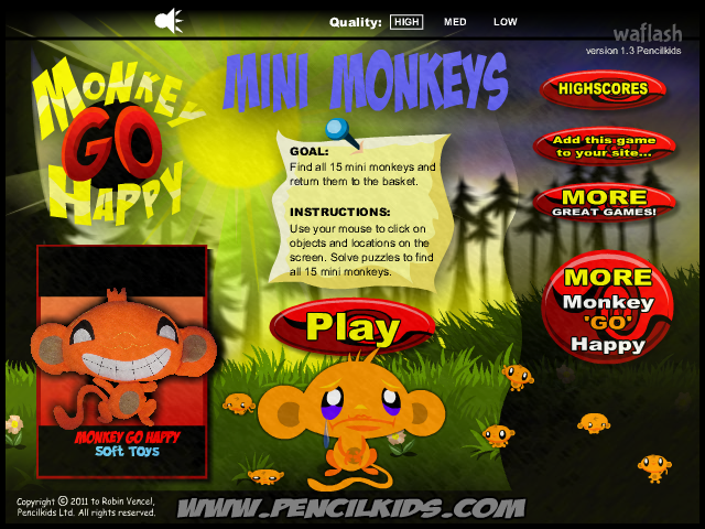 몽키 고 해피 미니 몽키스 (Monkey GO  Happy : Mini Monkeys) 게임 화면 1