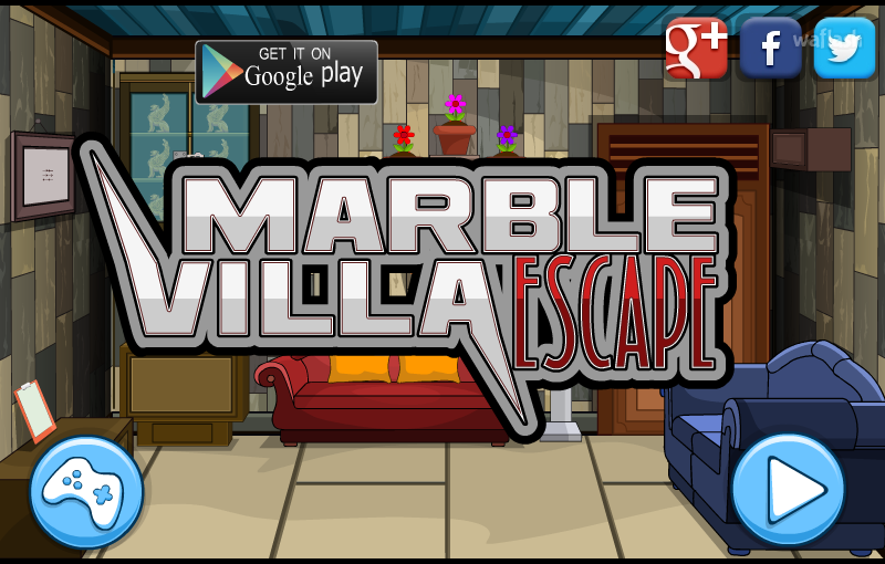 마블 빌라 탈출 (Mirchi Escape - Marble Villa Escape) 게임 화면 1